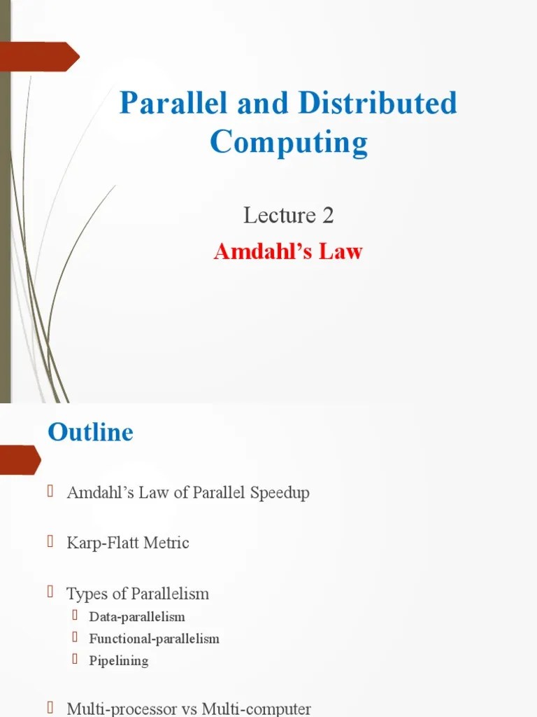 PDC - Lecture - No. 2 | PDF | Parallel Computing | Central Processing Unit