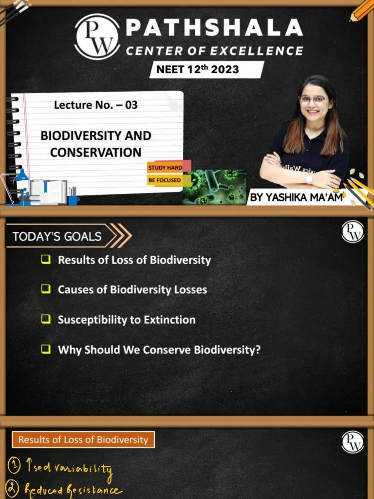 Biodiversity And Conservation-03 - Class Notes - Pathshala 12th NEET ...