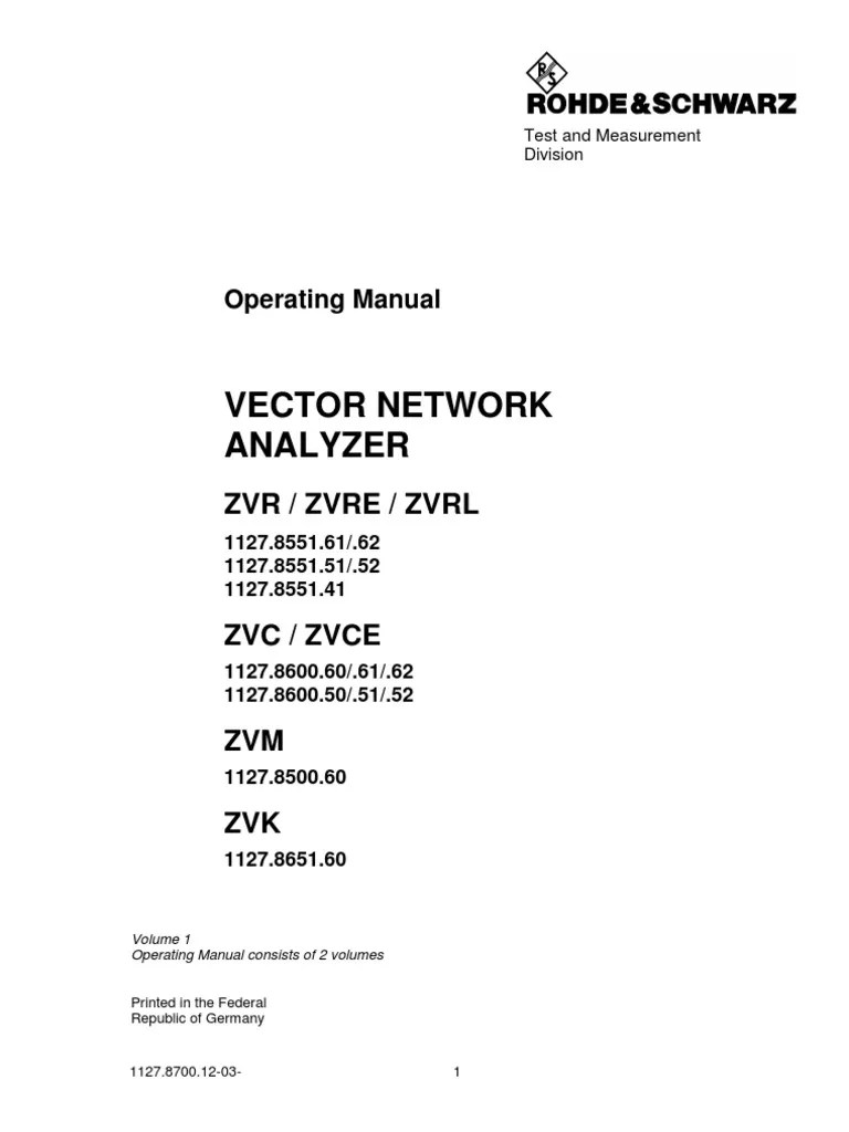 00 - MANUAL - Vector Network Analyzer (PDFDrive) | PDF | Computer File ...