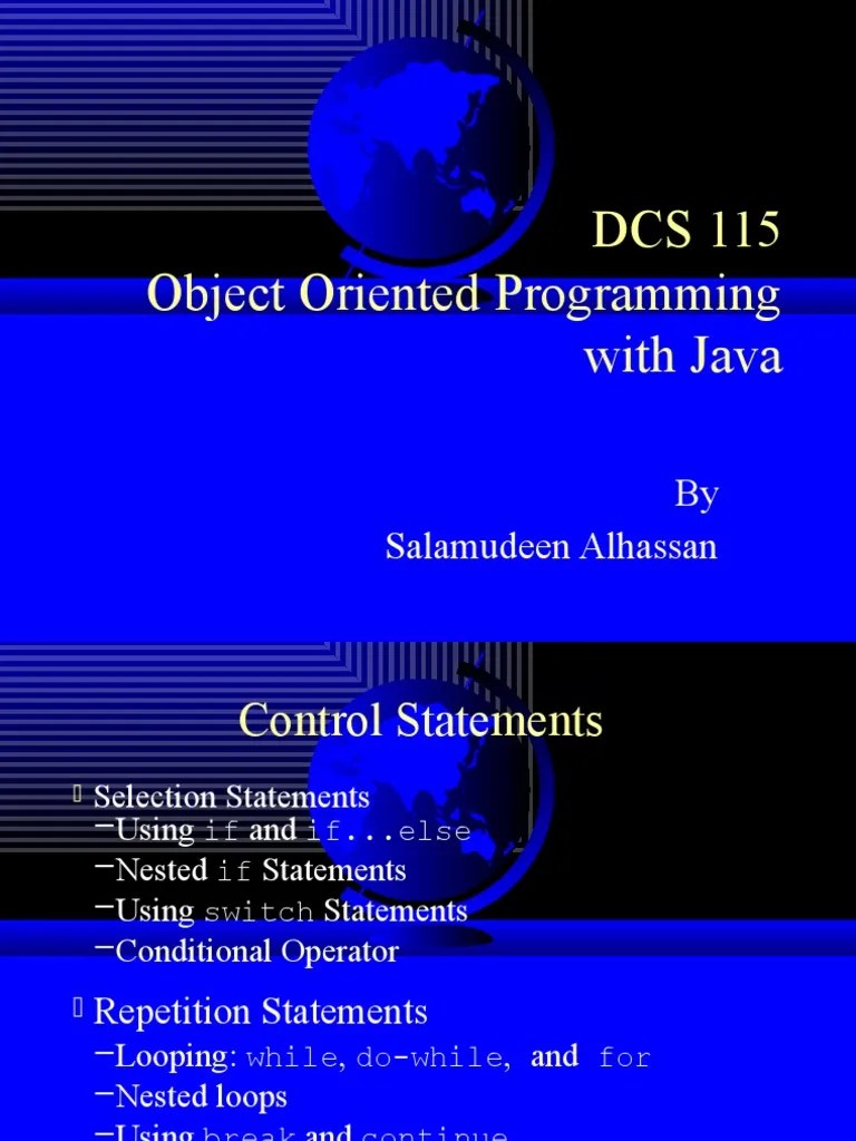 Lecture 5 | PDF | Control Flow | Computer Programming