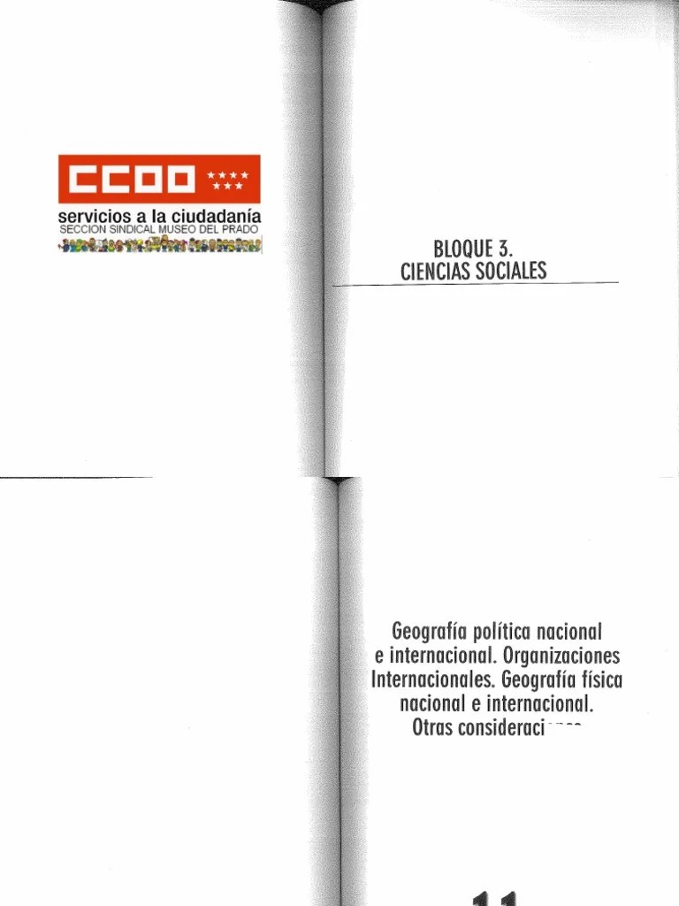 Bloque 3 Ciencias Sociales | PDF
