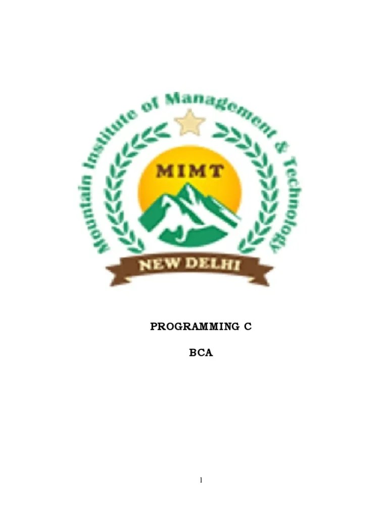 Programming C | PDF | Algorithms | Computer Program