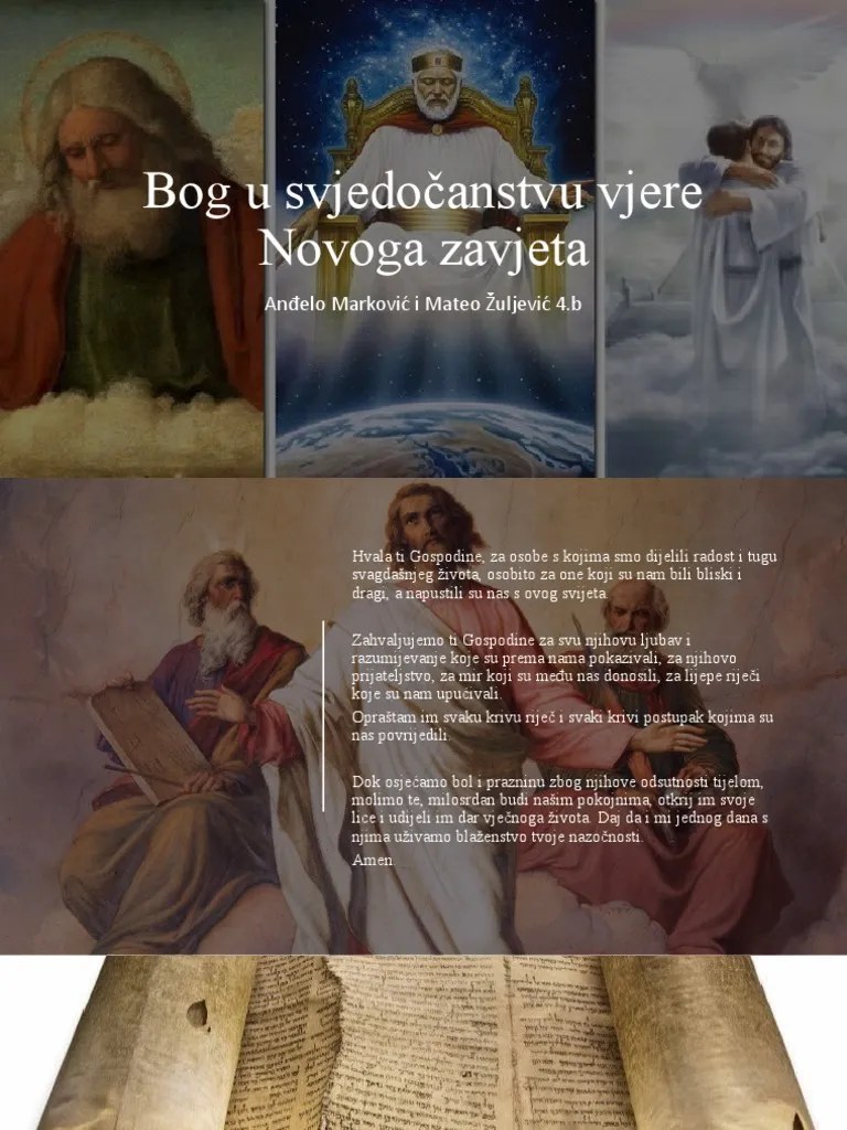 Bog U Svjedočanstvu Vjere Novoga Zavjeta | PDF