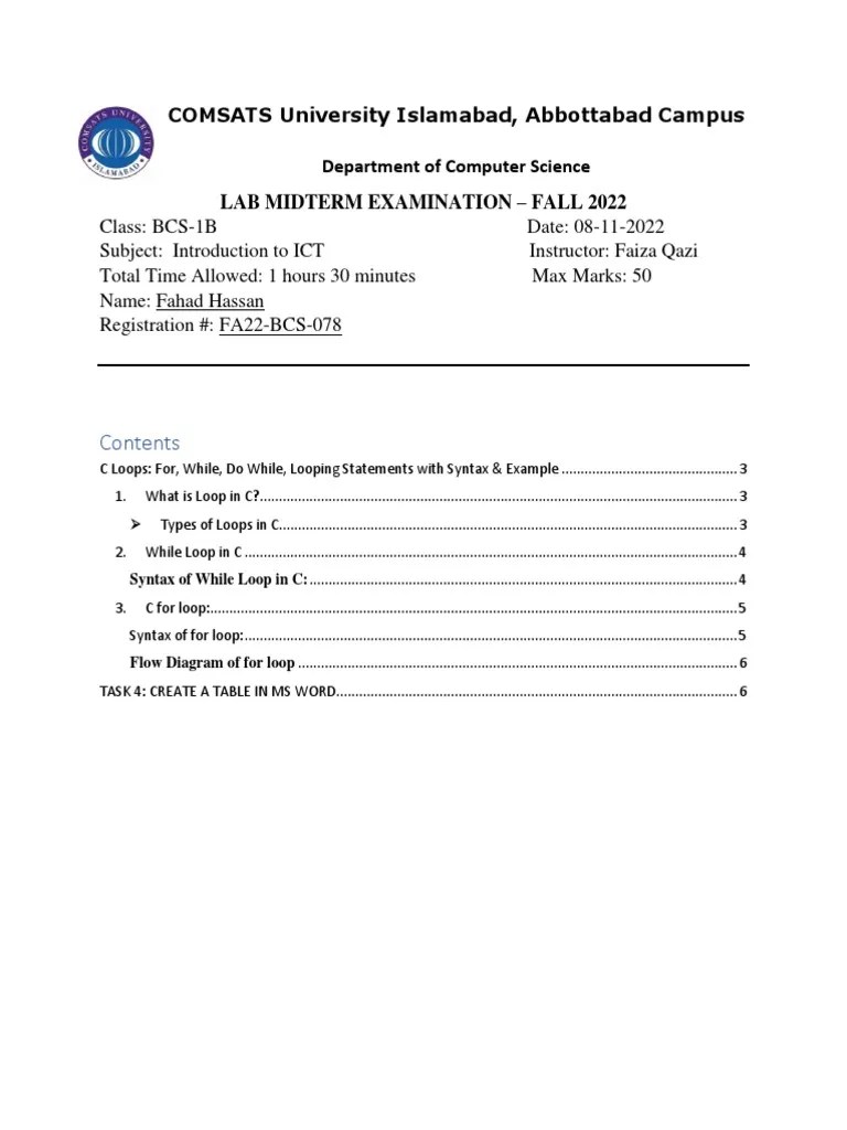 Lab Midterm Exam | PDF | Control Flow | Software Development