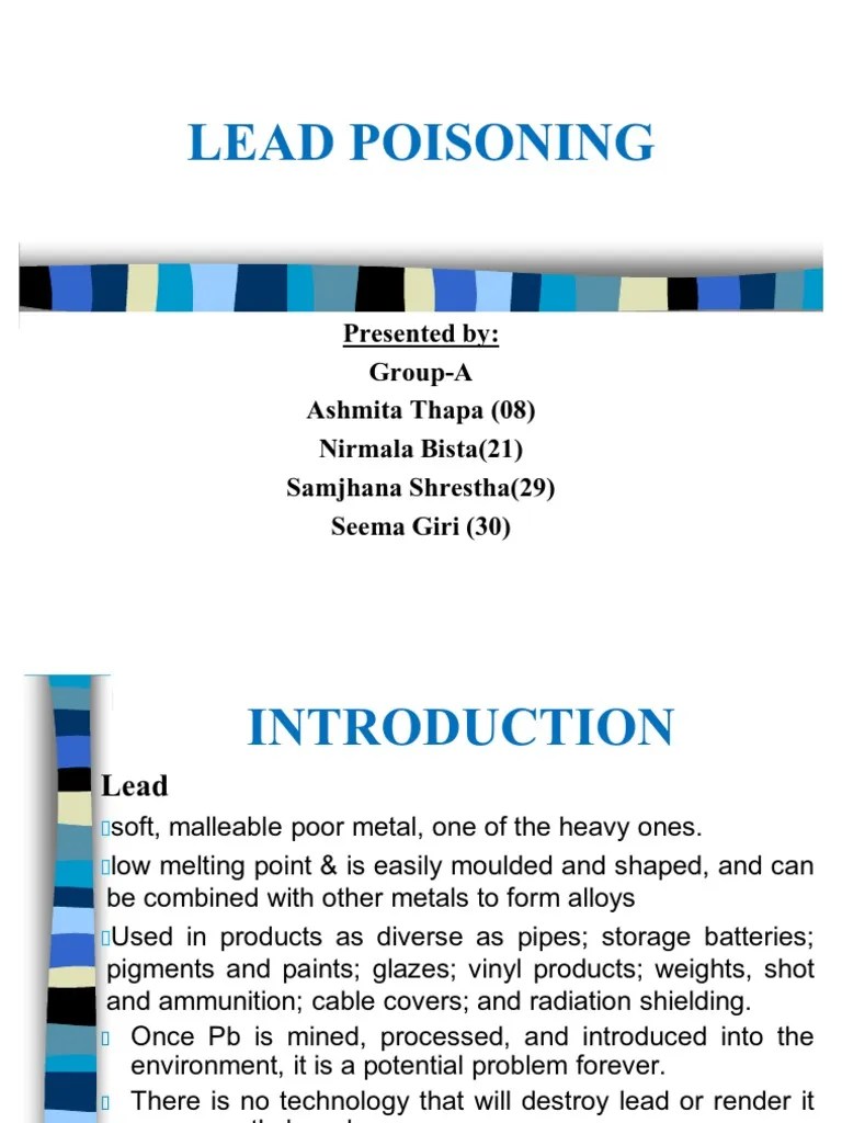 Lead Poisoning | PDF | Lead | Wellness