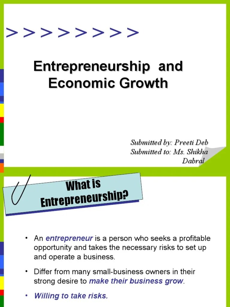 Entrepreneurship | PDF | Entrepreneurship | Economies