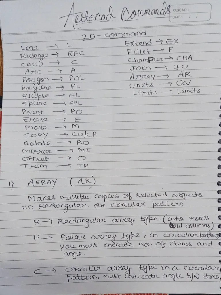 Autocad 2d Commands | PDF | Elementary Geometry