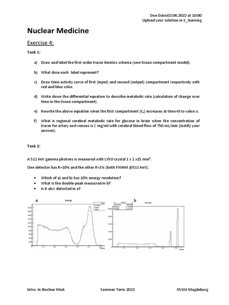 Exercise Sheet - 4 | PDF | Gamma Ray | Radioactive Tracer