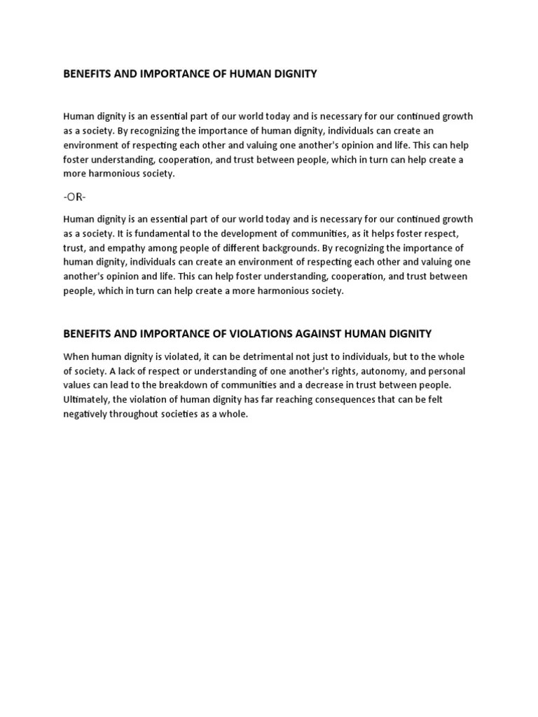 Benefits And Importance | PDF