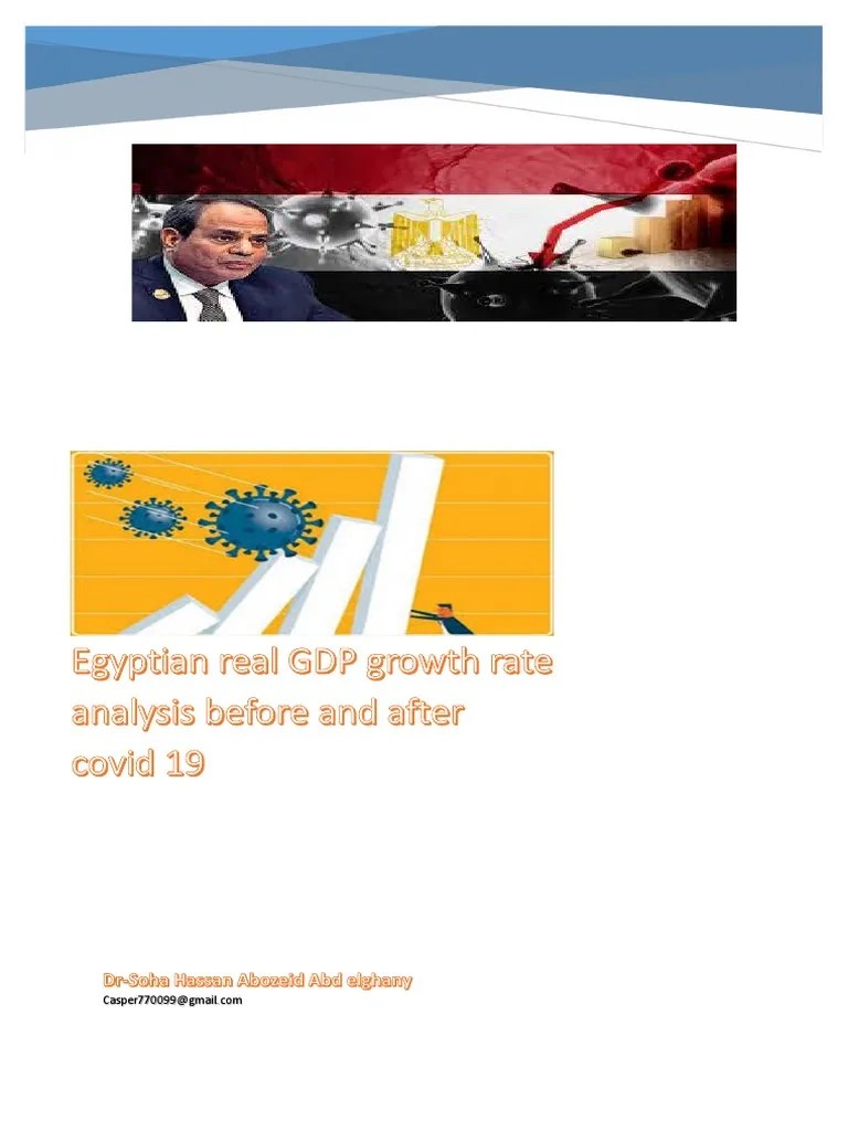 Egyptian Real GDP Growth Rate Analysis Before And After Covid 19 | PDF | Government Budget ...