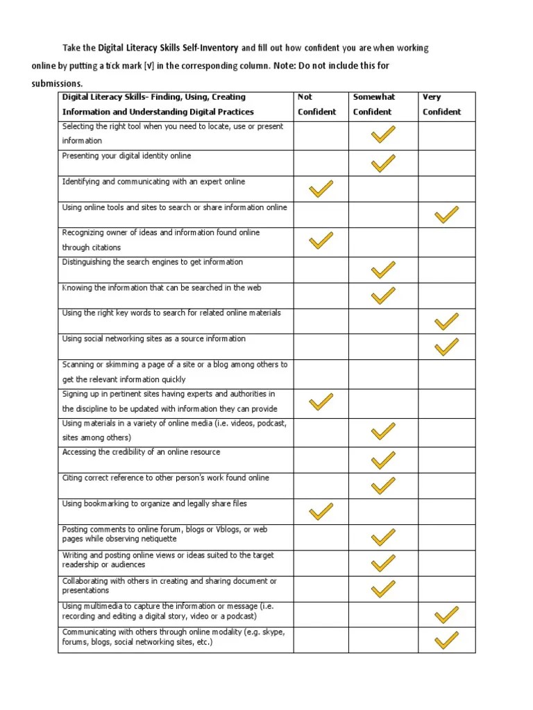Digital Literacy Skills | PDF