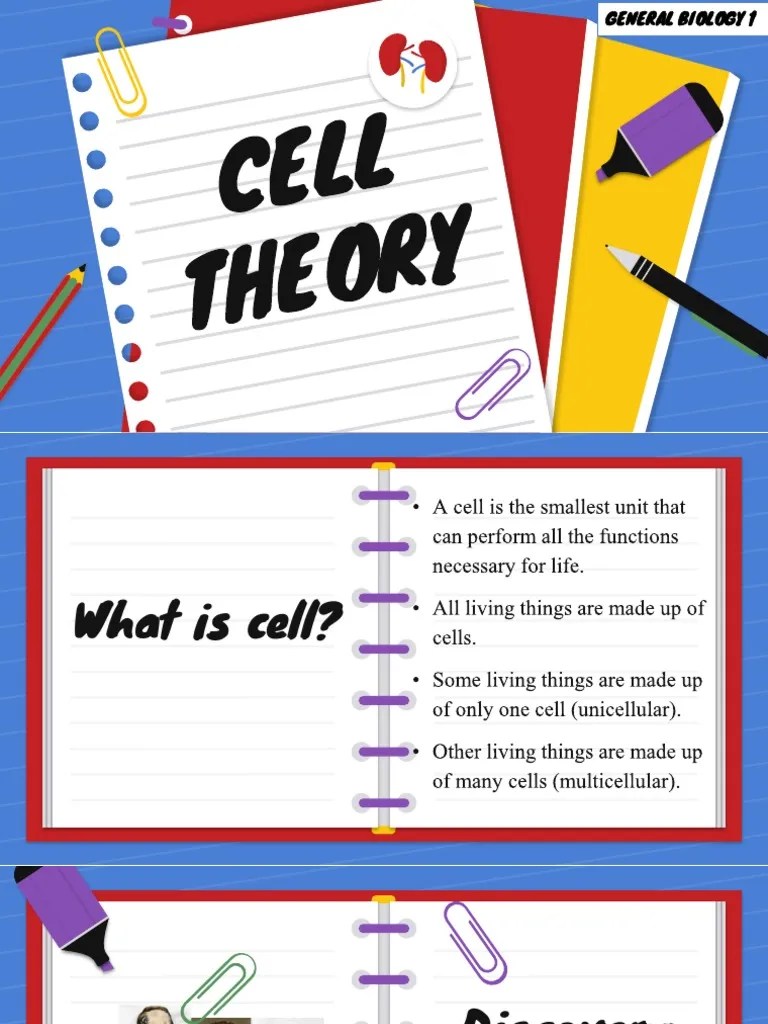 Cell Theory 1 | PDF