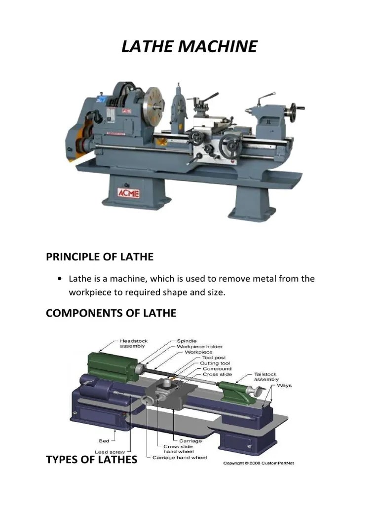 Lathe Machine | PDF | Procedural Knowledge | Industrial Equipment
