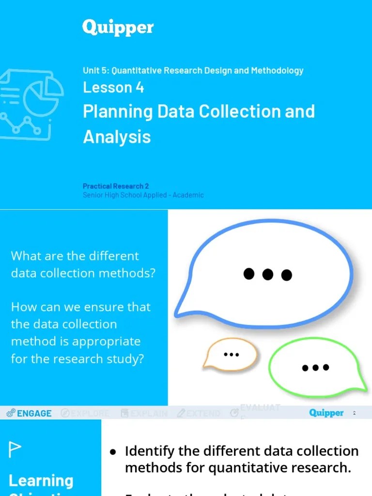 Unit 5 Lesson 4 Planning Data Collection And Analysis | PDF | Level Of ...