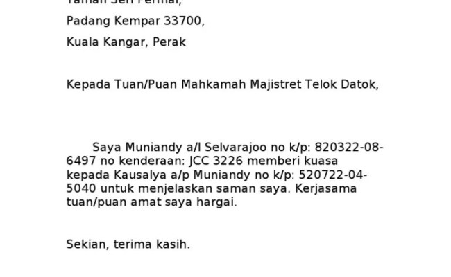 Contoh surat wakil syarikat untuk lhdn backup gambar . Syarikat Contoh Surat Wakil Majikan Contoh Surat Otosection