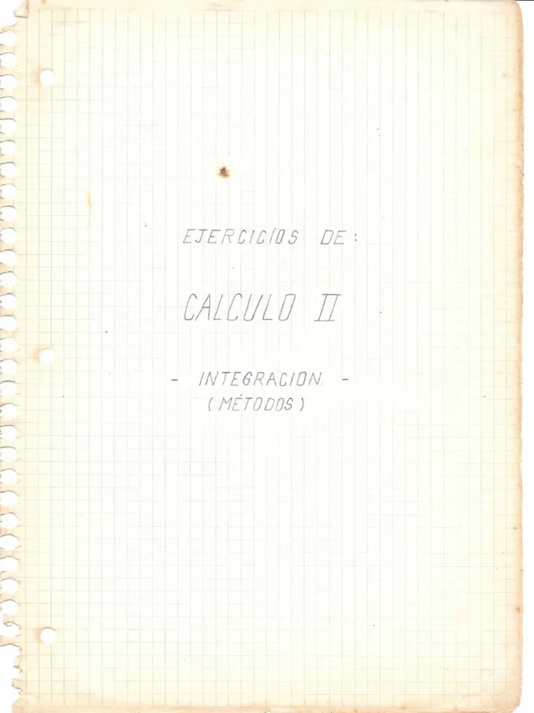 Ejercicios De Métodos De Integración | PDF