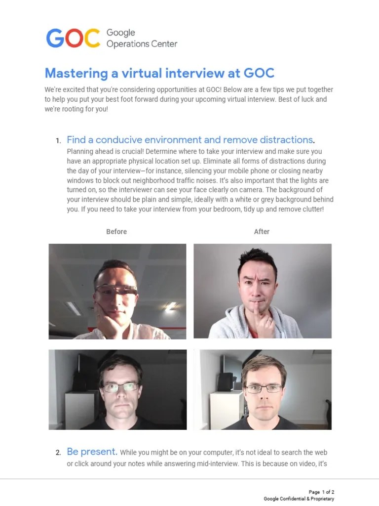 Mastering A GOC Interview | PDF | Communication | Computing