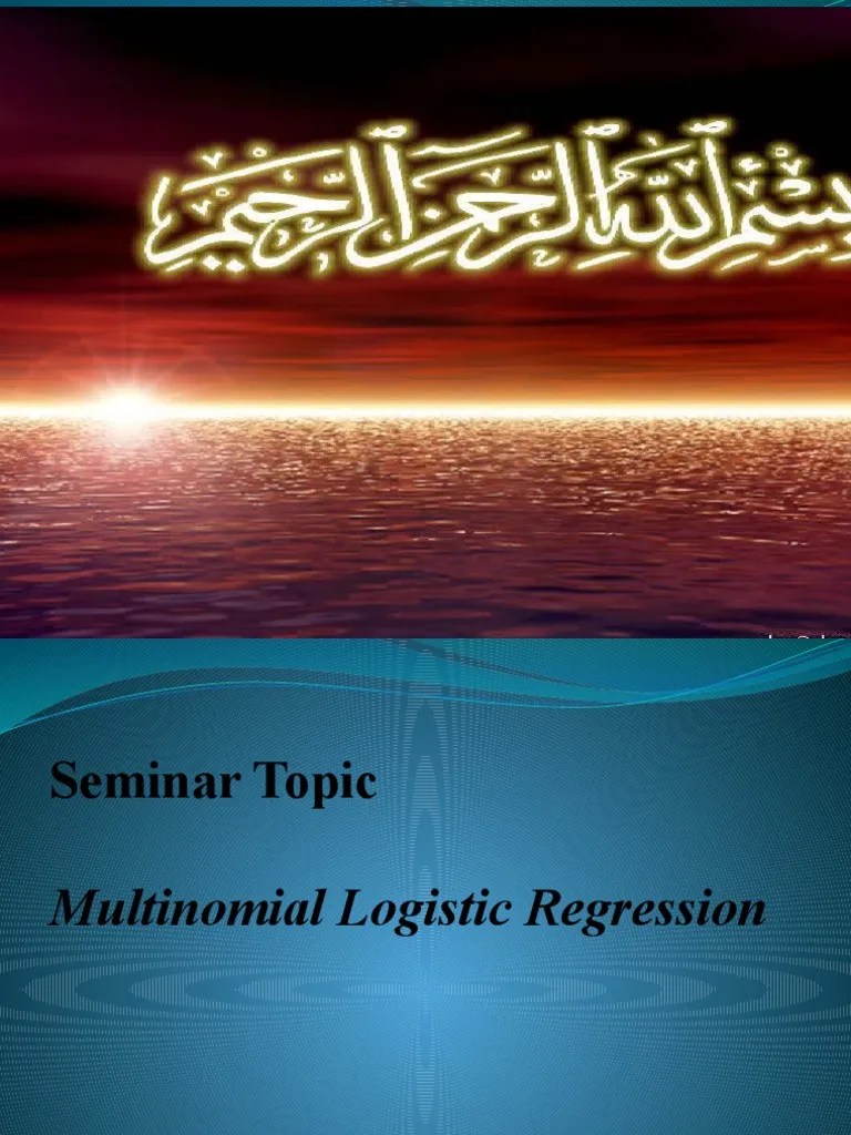 Multinomial Logistic Regression-2 | PDF | Logistic Regression ...