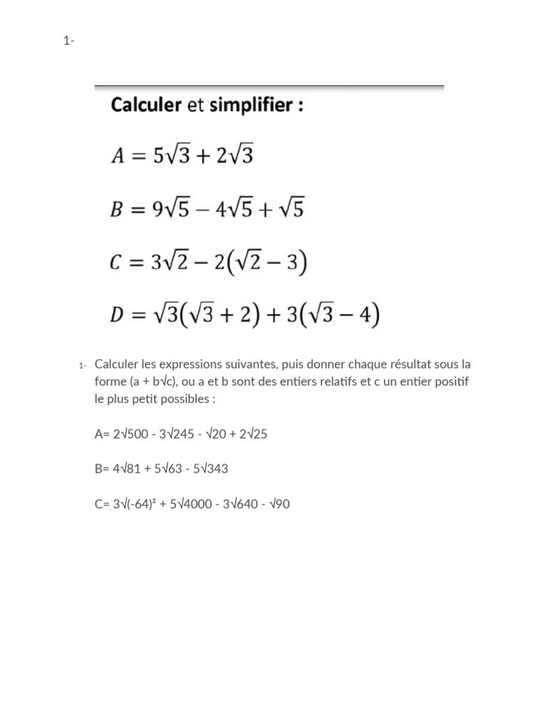 Racines Carrees Et Triangles | PDF