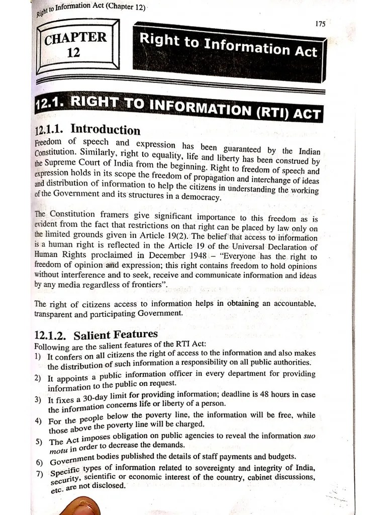 Rti Act | PDF