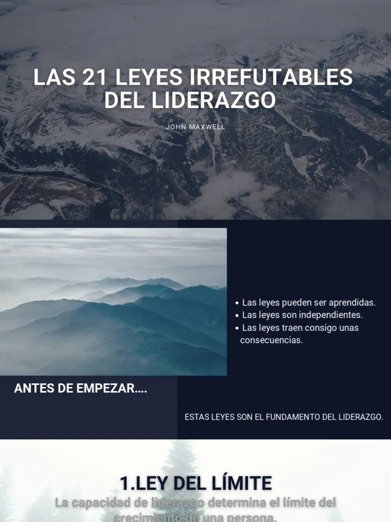 Las 21 Leyes Irrefutables De Liderazgo | PDF | Liderazgo | Planificación