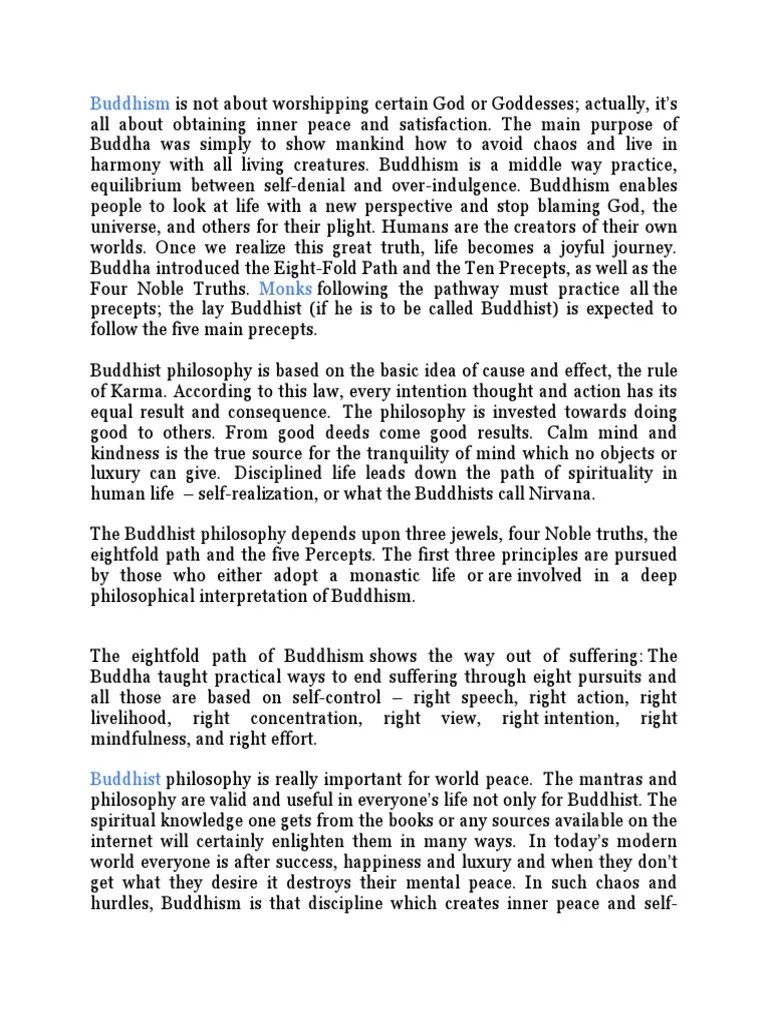 Buddhism | PDF | Noble Eightfold Path | Buddhist Philosophy