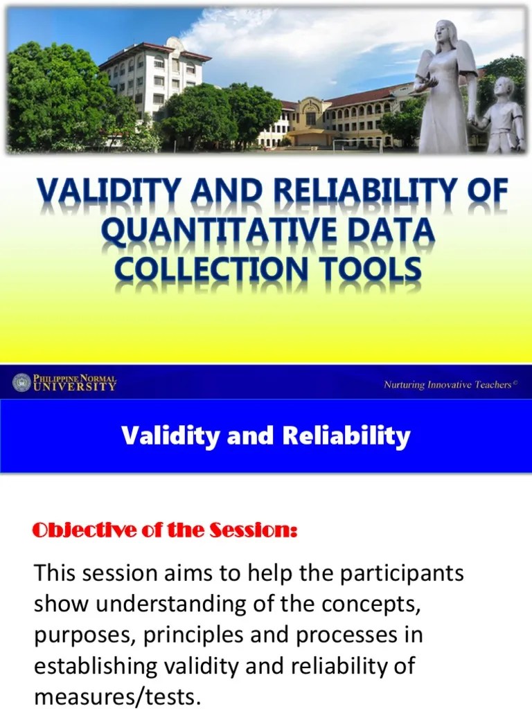 Validty And Reliability Handout | Download Free PDF | Validity (Statistics) | Psychology