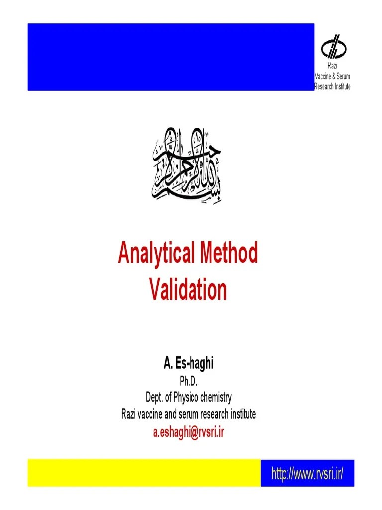 Analytical Method Validation | PDF | Detection Limit | Accuracy And ...