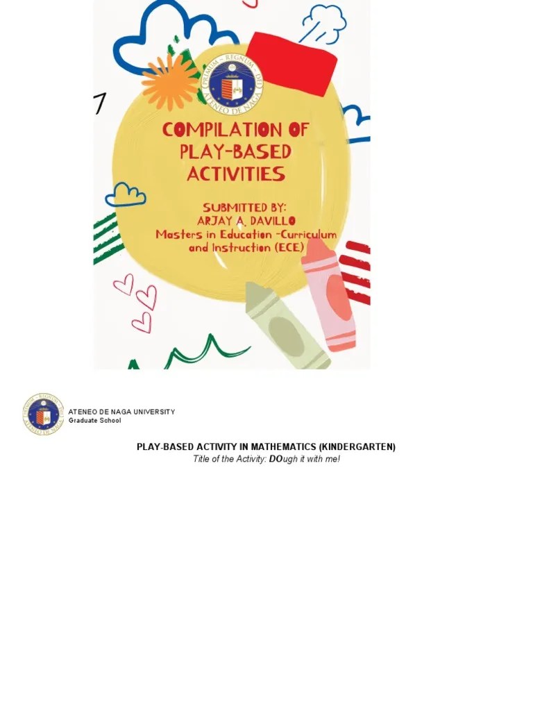 Play Based Learning Activities | PDF | Learning | Teachers
