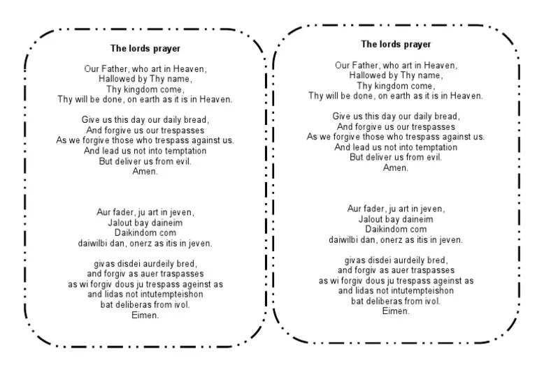 The Lords Prayer | PDF