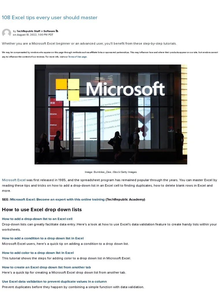 Microsoft Excel Tricks 128 | Download Free PDF | Microsoft Excel ...