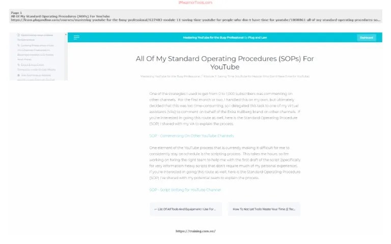 #8966 - 'All Of My Standard Operating Procedures (SOPs) For YouTube ...