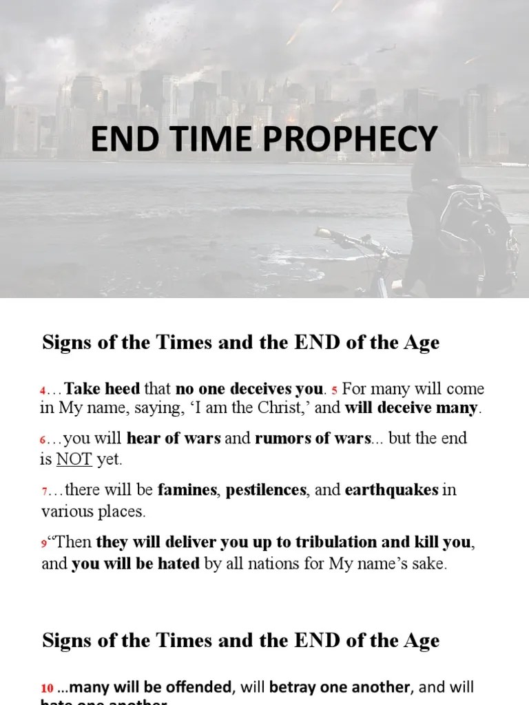 End Time Prophecy | PDF | Eschatology