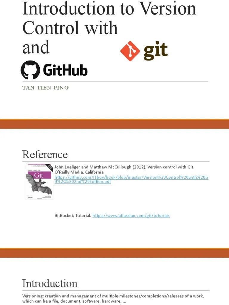 CAT201 03 Intro Git Github | PDF | Version Control | Computer Engineering