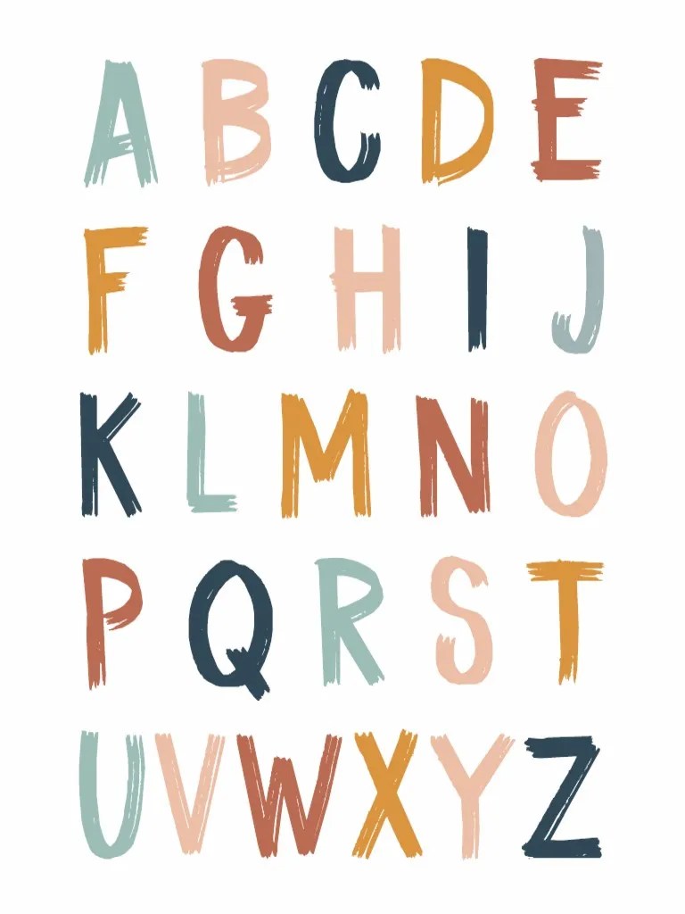 Alphabet print