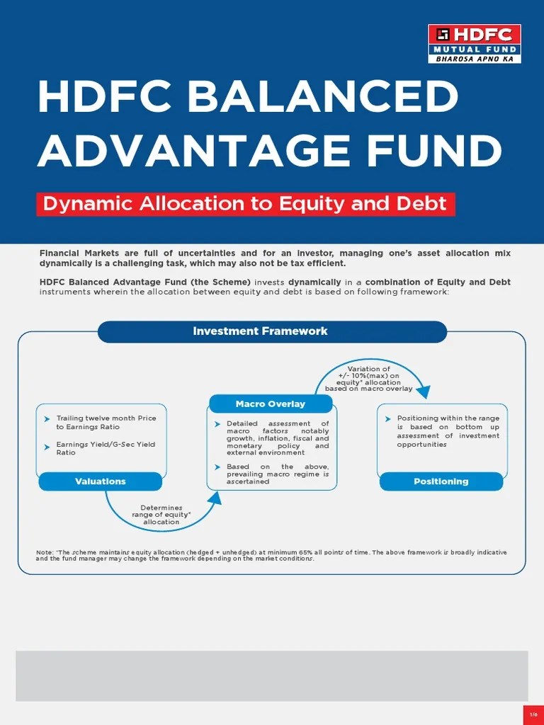 HDFC Balanced Advantage Fund Leaflet (As On 30th Nov 2022) | PDF ...