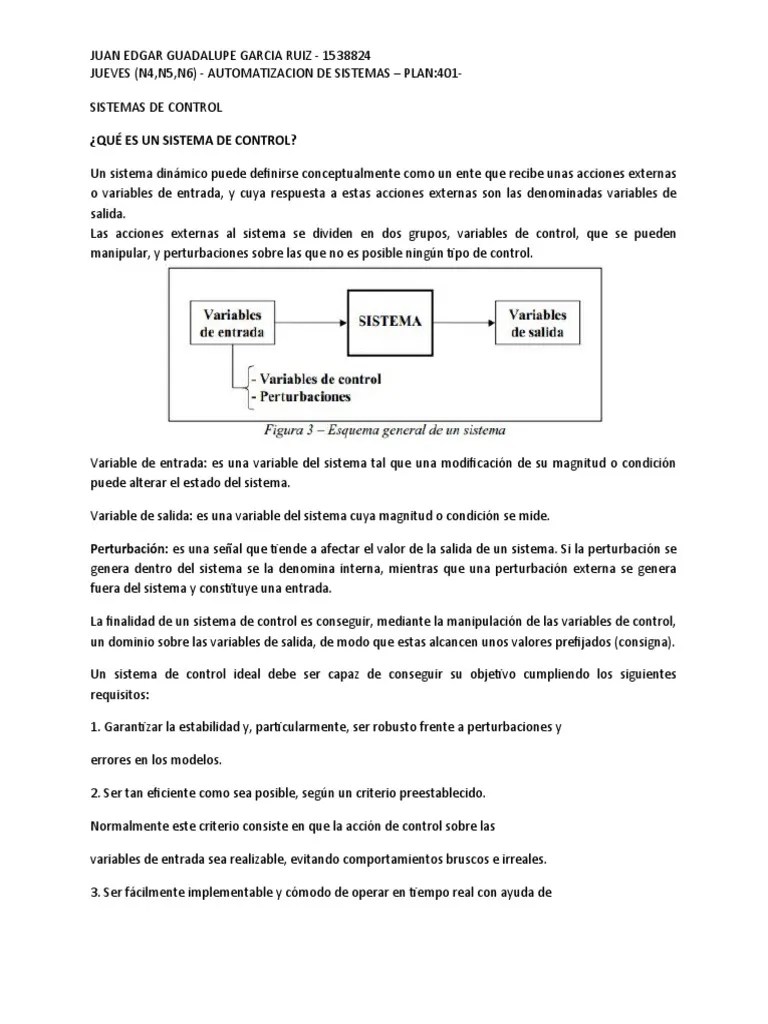 Sistemas Dinamicos De Control | PDF | Sistema De Control | Automatización