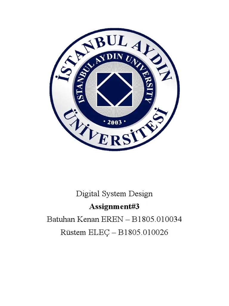 Digital System Design-Assignment-3 | PDF