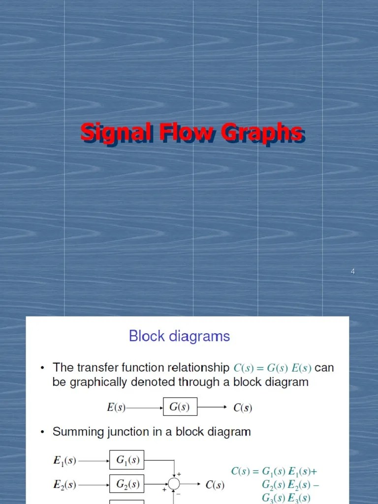 Signal Flow Graphs Lecture | PDF | Mathematics | Mathematical Relations