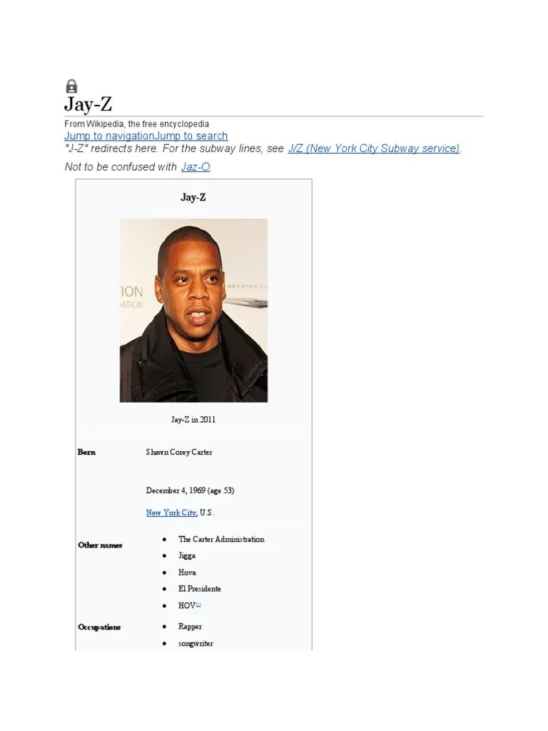 Jay Z | PDF | Hip Hop | Music Industry