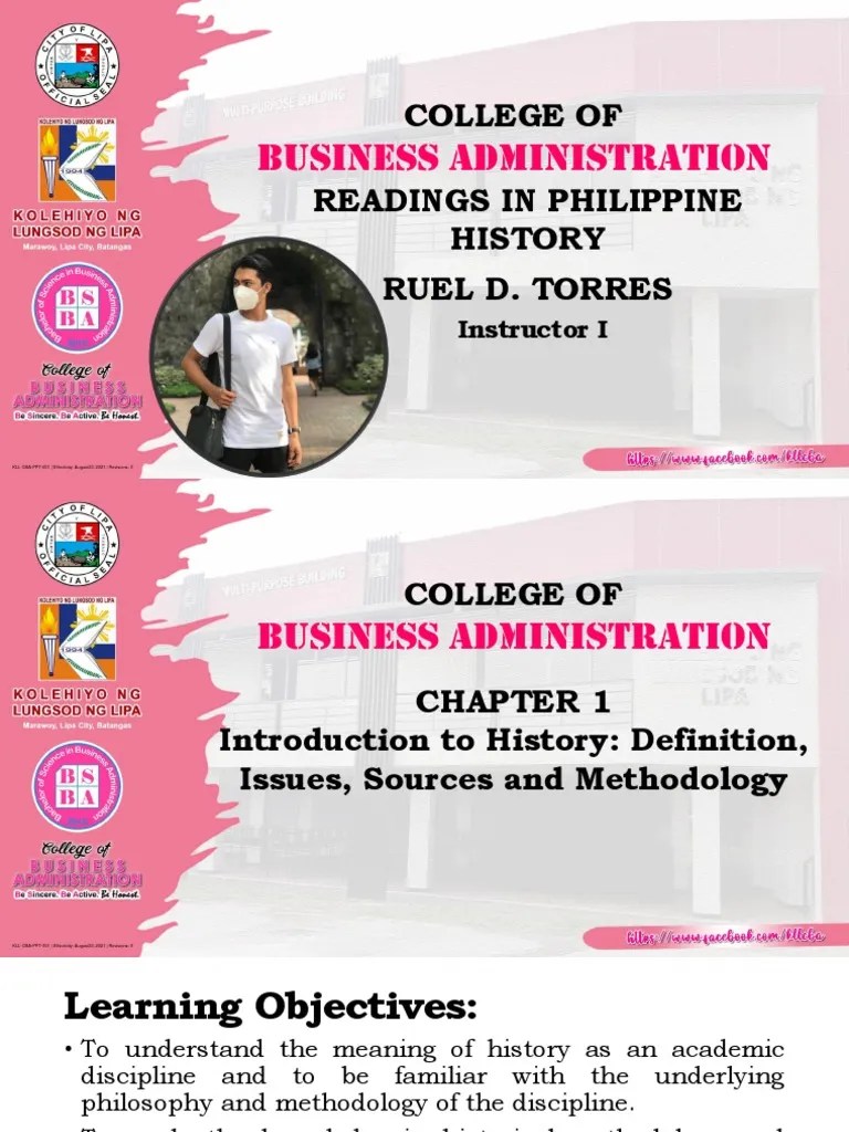 Chapter 1 Readings In Philippine History PDF | PDF | Historian ...