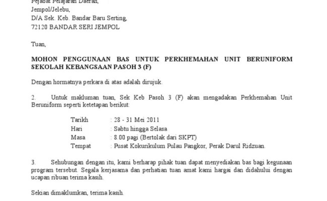 Contoh surat rasmi untuk membuka akaun bank have an image from the other.contoh surat rasmi untuk membuka akaun bank it also will feature a picture of a sort that could be observed in the gallery of contoh surat rasmi untuk membuka akaun bank. Contoh Surat Memohon Kebenaran Mengadakan Perkhemahan Otosection