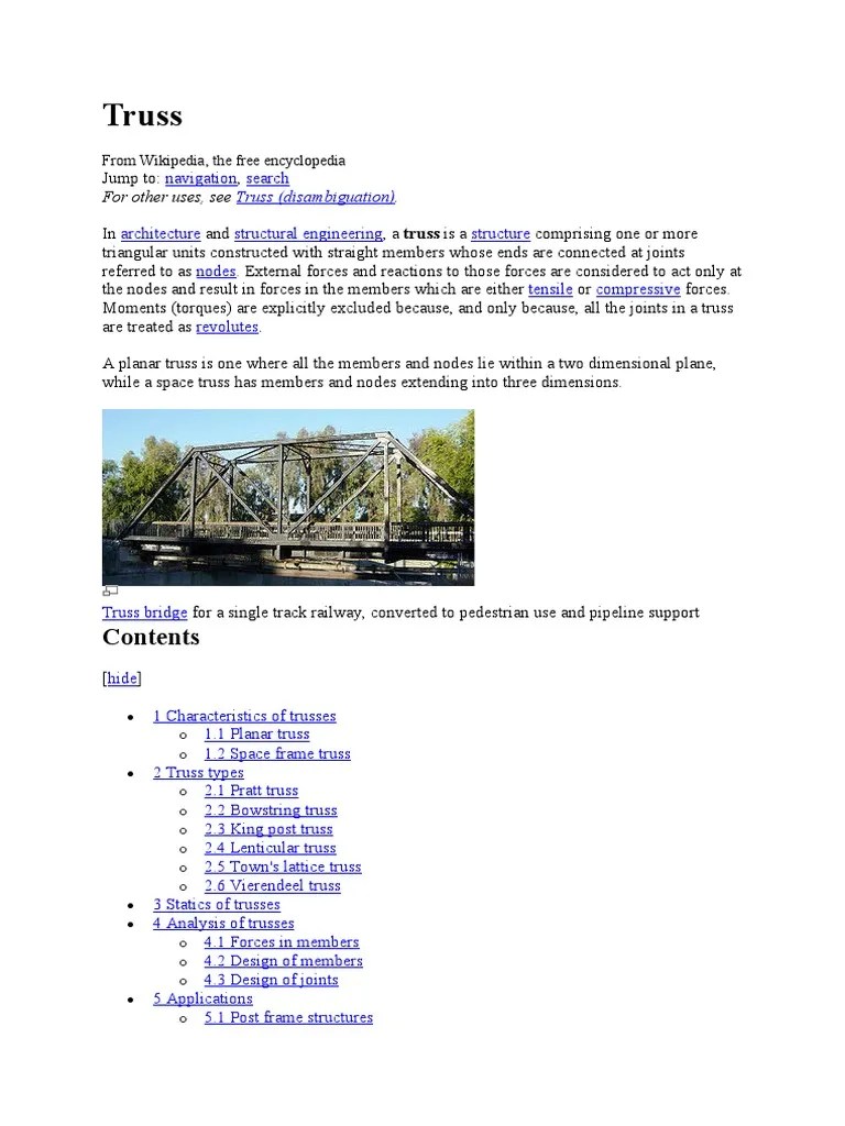 Lecture 1 Pdf Bending Truss - Ultra HD Space Images for Desktop