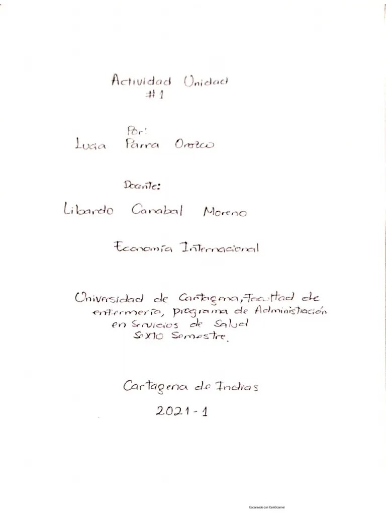 Actividad De Aprendizaje Unidad 1 - Lucia Parra Orozco | PDF