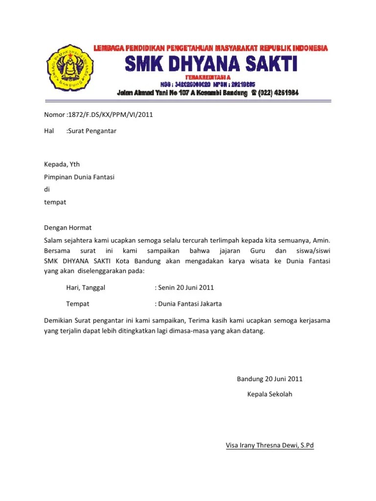 Surat Pengantar | PDF