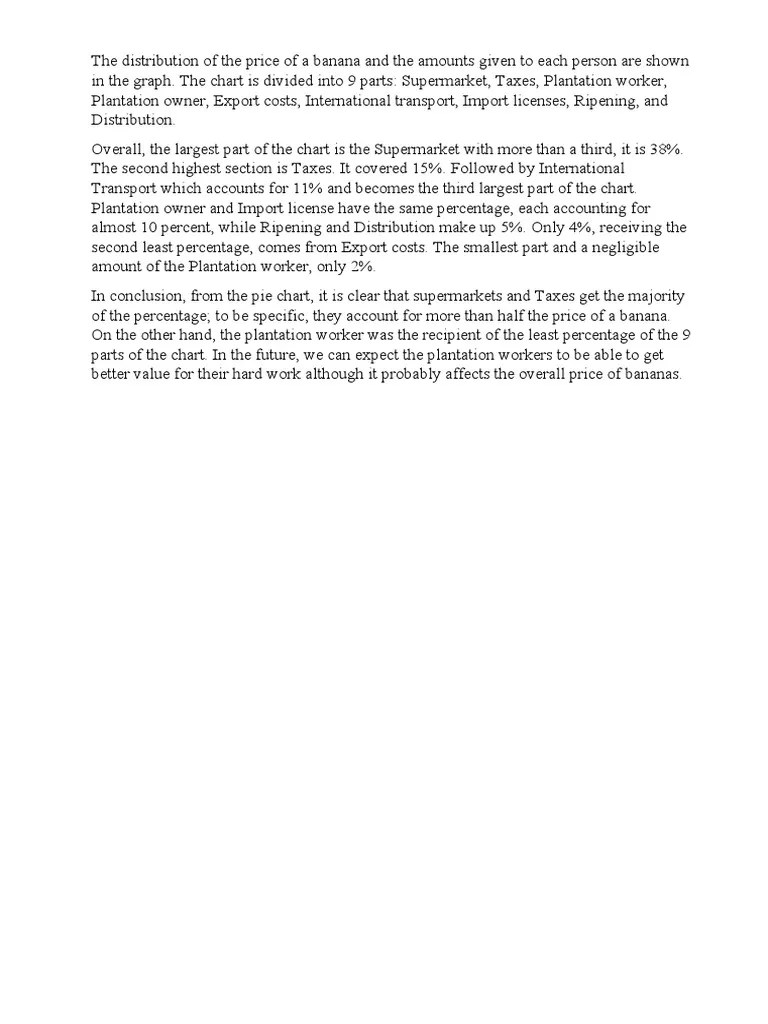 Describing A Pie Chart | PDF