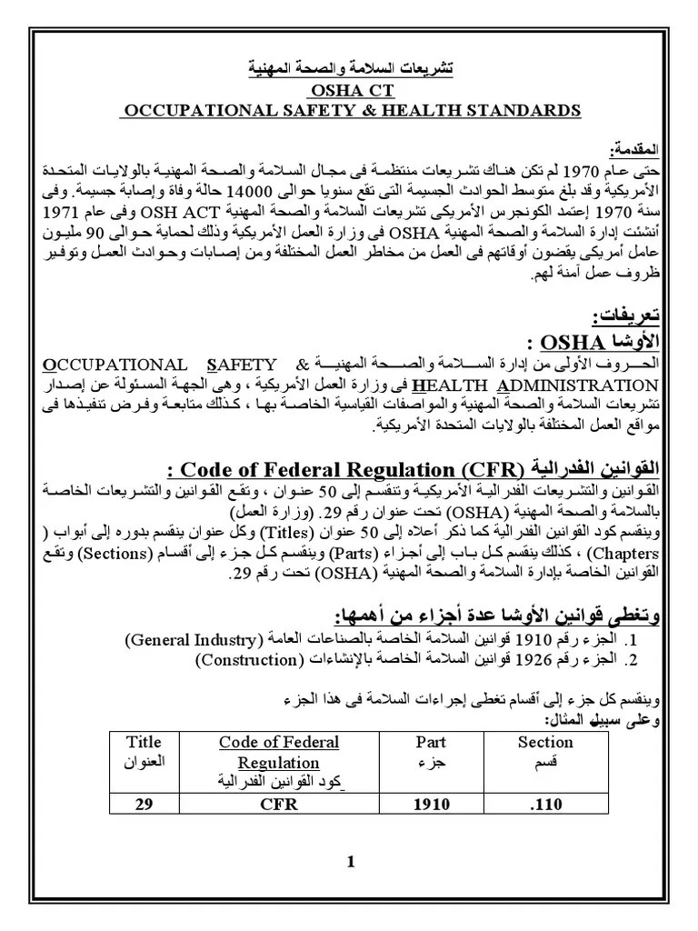 1-Introduction To OSHA | PDF