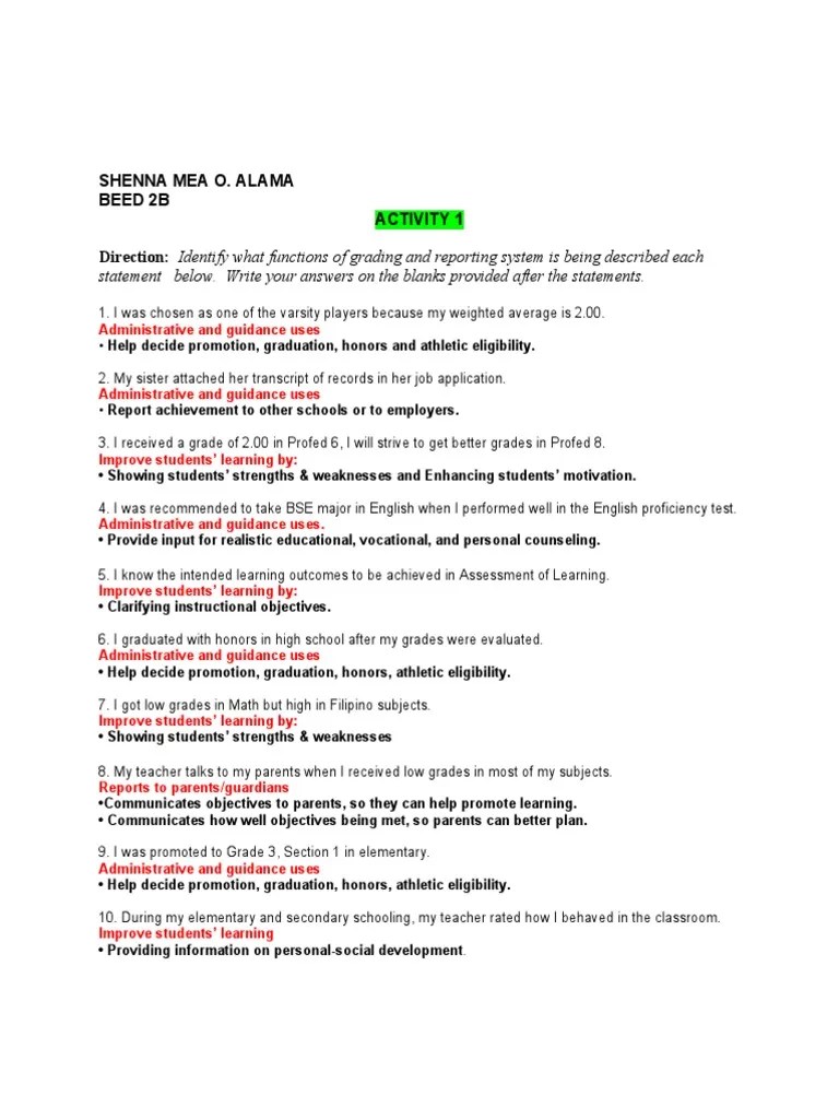 Prof Ed 8-Act.1,2,3 | PDF | Teachers | Learning