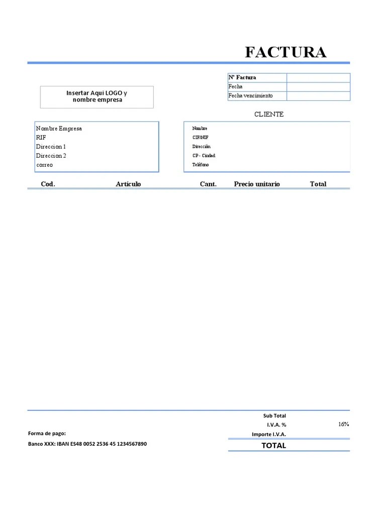 Factura Automatizada En Excel | PDF
