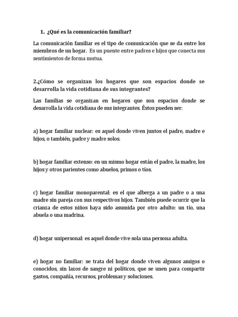Qué Es La Comunicación Familiar | PDF | Comunicación | Sicología